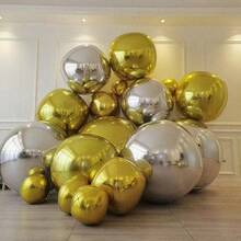 Oversized 4D Foil Balloons, Large Wedding Balloons, Outdoor Decorative Balloons, Multiple Colors, Suitable For Wedding Venue Decoration, Birthday Decoration, Indoor And Outdoor Arrangement, House Decoration, Valentine's Day Decoration, Proposal Background Decoration, Photography Props, Giant Balloons - Multicolor - View 11