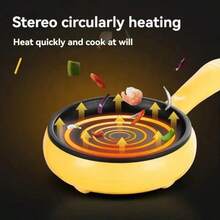 RAF Cuiseur vapeur électrique, poêle, autocuiseur électrique multifonction, taille mini adapté pour le petit-déjeuner/dîner pour 1 à 3 personnes, cuiseur à œufs, appareil électroménager de cuisine, poêle, cuiseur vapeur, panier vapeur, cadeau de fête familiale d'Halloween et de Thanksgiving