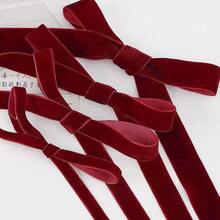 Panglică flocată, Panglică colorată, Panglică flocată, Fundă lucrată manual DIY, Panglică decorativă pentru ambalaje de cadouri pentru buchete, Panglică din material pentru funde pentru accesorii de păr