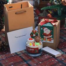 Set di candele profumate natalizie, con candele a forma di Babbo Natale, pupazzo di neve, renna e albero di Natale. Crea un'atmosfera calda e festiva. Ideale come candele da tavola per riunioni familiari, celebrazioni invernali o come regali romantici per amici, bambini e familiari. Decorazioni natalizie, composizioni natalizie