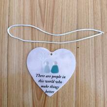 1 Peça Decoração de Amizade em Forma de Coração de Vidro do Mar 2025 - Presente de Aniversário, Presente de Natal, Presente Perfeito, Colecionável, Colecionador de Hobby, Brinquedos de Costura, Brinquedos de Viagem, Brinquedos Fidget de Sala de Aula, Mini Coisas, Brinquedos de Banho, Papelaria de Natal, Bola Anti-Estresse