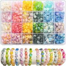 1 Box 24pcs Multi-Size Star & Heart Shaped Jewelry Making Accessories, For Bracelet & Necklace DIY