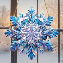 Design plat 2D, 1 buc. Este perfect potrivit pentru decorațiuni de Crăciun și festivaluri, ferestre și agățat de perete, ornamente de grădină în aer liber.