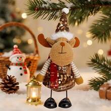 Santa Claus/Snowman/reindeer stuffed animal toy decoration desktop decoration - Amarillo - Ver 5