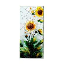 Adhesivos para ventanas, elegantes girasoles, vinilo adhesivo para ventanas de PVC, decoración para el hogar y el baño. - Multicolor - Ver 5