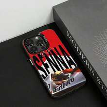 1PC A-Ayrton S- Funda de Teléfono de Carreras F1 Funda de Teléfono IMD color plata para 17 16 15 14 13 12 11 Pro Max Plus air - Z3 - Ver 4