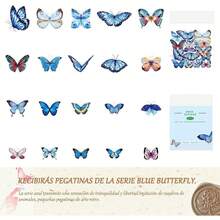 Pegatinas de naturaleza vintage HASAKI, 120 piezas hermosas calcomanías decorativas Mariposas, papelería estévintage, pegatinas estéticas para álbumes de recortes, cuadernos, pieles de computadora, álbumes de fotos - 1 - Ver 3