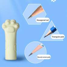 50 قطعة من أقلام المحو بشكل بصمة قط - ألوان باستيل (وردي وأزرق وأخضر وأصفر) - أغطية أقلام مع حامل للكتابة ، مصنوعة من مادة البولي بروبيلين المتينة للاستخدام في المدرسة والمكتب والمنزل - متوافقة مع الأقلام والأقلام الرصاص والأقلام الحبر - مثالية للطلاب والمعلمين وعشاق القطط - مستلزمات قرطاسية بالجملة ، أساسيات مدرسية ، تصميم مرح ، نهاية ناعمة ، ملحق وظيفي ، للعاملين في المكاتب - متعدد الألوان - مشاهدة 6