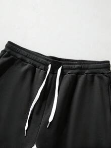 2 Piece Set,Hooded+Pants Two-Piece,Graphic Hoodie,Clothes For Men,Hoodie For Men, Hope In Christ Men'S 2pcs Christian Faith-Based Oversized Hooded Sweatshirt & Jogger Pants Set - Retro Gym & Casual Outfit Print, Warm Winter Clothing, Long-Sleeve Hoodie And Casual Pants With White Stripe Detailing, Men Tracksuit Set, Men Outfit Set - 杏色+黑色 - 查看 5
