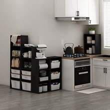 Luder 4Tier Open Shelf Bookcase Blackwood