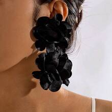 1pc Fresh Multi-Colored Flower Earrings For Women, Gentle Wind Simulation Flower Earrings, Spring And Summer French Niche Earrings, High-End Sense - 27843-6-黃色 - 查看 6