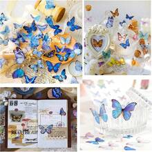 Pegatinas de naturaleza vintage HASAKI, 120 piezas hermosas calcomanías decorativas Mariposas, papelería estévintage, pegatinas estéticas para álbumes de recortes, cuadernos, pieles de computadora, álbumes de fotos - 1 - Ver 6