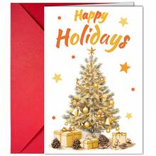 Zestaw 5 kreatywnych kartek świątecznych i kopert, eleganckie kartki świąteczne jako dekoracja na prezenty