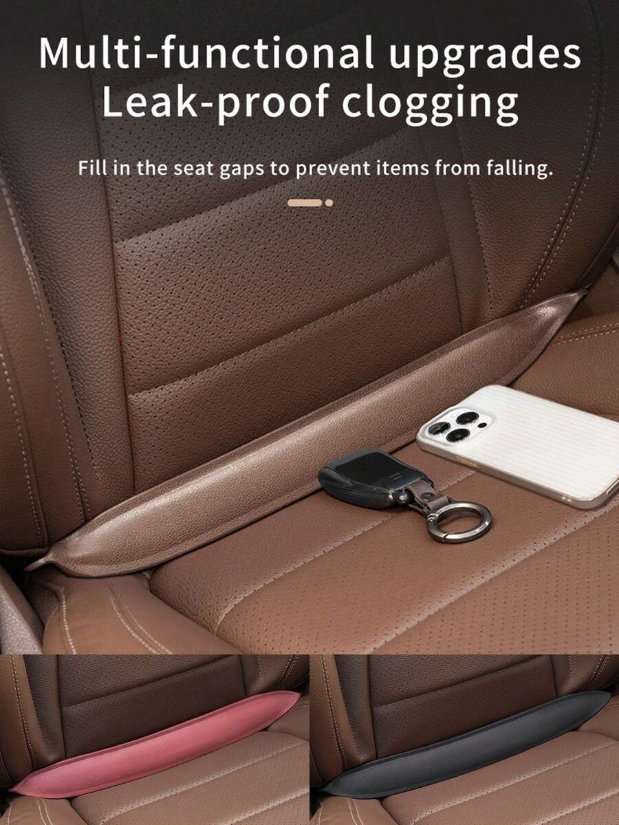 Car Seat Gap Filler, Insertable Car Seat Crevice Filler Strips, Universal Seat Gap Blocker To Prevent Items From Falling, Car Accessories - Multicolor - View 1