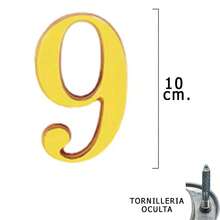 Un outil forgé 05320009 numéro et lettre décoratifs - Doré - Voir 2