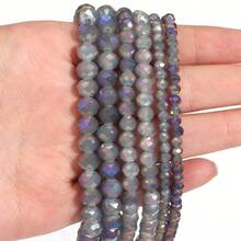1 pièce Perles de cristal de quartz violet électrolytique, perles DIY pour la création de bijoux de mode décontractés étincelants. Convient pour les bracelets, colliers et bijoux faits main pour les festivals et les fêtes. Accessoires de breloque, de pendentif de téléphone et de décoration de porte-clés - Galvanoplastie de jade violet - Voir 3