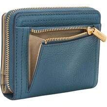 Minicartera Multifuncin Pequeo SL7923106 Logan de piel en tono azul para mujer - inicial - Ver 5