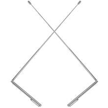 2 piezas de Varillas de Radiestesia de Acero Inoxidable, Varillas Adivinatorias para Caza de Fantasmas, Varillas Radiestésicas para Agua, Oro, Sanación Energética, Tesoros Paranormales, Artículos Enterrados - Plateado - Ver 2