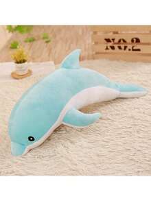 1pc 27-100cm Kawaii Dolphin Plush Toys Cute Dolphin Animal Dolls Dolphin Pillow Stuffed Soft For Birthday Christmas Gift