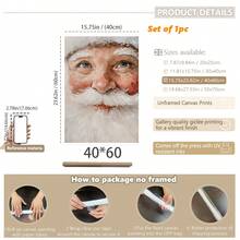 1 Stück, Leinwandkunst, gerahmte Weihnachtswanddekoration, Vintage Weihnachtsmannmütze Wandbehang, Vintage Ölgemälde des Weihnachtsmanns, Weihnachtsgeschenkbox, Winterlandschaft, Weihnachtsdekoration für Zuhause, Weihnachtsposter, Raumdekoration, Deko für Studentenwohnheim, Schlafzimmerdekoration, Wohnzimmerdekoration, Badezimmerdekoration, Küchendekoration, Bürodekoration, Weihnachtsgeschenke