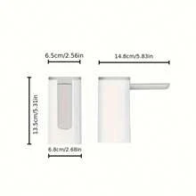 Dispensador de agua automático para botellas de 5 galones - Apagado automático, batería de 1200mAh, pico plegable, función táctil, pantalla LED inteligente, USB C, funcionamiento silencioso, bomba portátil para botellas de agua (Blanco)