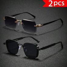 2/1 对新款时尚情侣太阳镜，适合派对、音乐节和节日礼物 - 彩色 - 查看 1