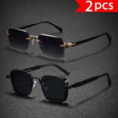 2/1 对新款时尚情侣太阳镜，适合派对、音乐节和节日礼物