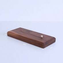 Walnut & Beechwood Display Gift Base, Figurine Doll Stand, Minimalist Jewelry Tray Display Rack