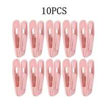20PCS / 10PCS Klip Gantungan Baju Beludru, Klip Gantungan Celana Beludru Warna Gading, Klip Gantungan Kuat Sempurna untuk Gantungan Baju Felt Tipis - MultiWarna - View 11