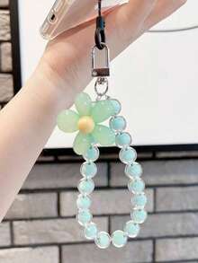 Pink Mobile Phone Lanyard, Korean Pearl Flower Decoration, Key Chain Key Chain Bag Pendant Bag Pendant Bag Ornaments Chain Bag Hanging Ornaments, Suitable For Mobile Phones, Bags, Key Chains, Etc. Suitable For Girls, Women, College Students, New Employees, White-Collar Women Gift Accessories Decoration. Car Pendants, Women'S Key Chains, Key Pendants,