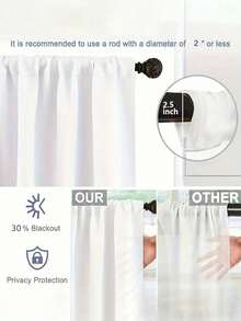 2pcs Heart Pattern 2D Flat Print Curtains, Red & Pink Home Decor. Polyester Fabric Curtains With Rod Pocket, Elegant Design Suitable For Living Room, Bedroom, Study, Kitchen, Patio - Multicolor - View 3