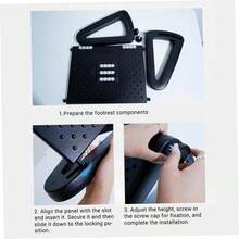 OFICINA RESTA DEL PIE EL ALTA AJUSTABLE CON LIP BAJO DESCRIPCIN DEL PIE ESCLI - Negra - Ver 8