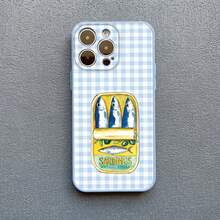 Étui de téléphone amusant avec motif de sardines colorées, compatible avec 16, 15, 14 Pro Max Plus, 13, 12 Mini, 11 Pro Max, XR, XS, X, 7, 8, SE2. Étuis antichocs. Étui compatible avec Samsung Galaxy S17, S17 Pro, S17 Pro Max - noir SDYYS2 7 - Voir 12