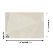 1pc European Geometric Line Pattern - Luxury Modern Minimalist Cream Rug, Machine Washable Soft Area Carpet, Rectangular, Short Pile, Machine Made, Suitable For Living Room, Bedroom, Office, Game Room, Study, Indoor/Outdoor Entrance, Home Decor, Christmas Decoration - Multicolor - View 17