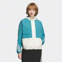 Adidas Jacket Women's Autumn New Sportswear NEO Woven Hooded Fashion Casual Top Jacket - Blue and White - View 5
