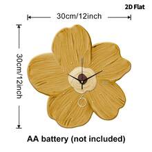 1 pièce Horloge murale de fleurs de guérison créative moderne 2D plate, mouvement à quartz ultra silencieux, sans tic-tac, décoration murale silencieuse pour salon, chambre à coucher et bureau, décoration d'horloge de chambre à coucher , personnalisée de manière unique, lecture de l'heure ultra claire, convient pour la décoration d'horloge dans le salon, la chambre à coucher, le bureau, le studio, la maison, le bureau d'études, la cuisine et le café, cadeau de décoration parfait pour la décoration intérieure de la maison de la famille et des amis