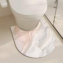 1/3 buc Covoraș Absorbant Antiderapant pentru Baie, Covoraș cu Gel de Silice, Baie cu Model Retro, Covoraș de Toaletă în Formă de U, Covoraș Absorbant pentru Chiuvetă, Covoraș de Bucătărie cu Grosime de 2,5 mm Decor de Crăciun