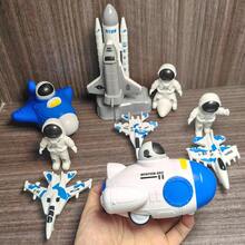 Press & Launch Space Rocket - Children's Toy Aerospace Cabin Model Rocket Launch Pad, Spacecraft, Astronaut, Spaceship, New Year Gift For Boys - Multicolor - View 3