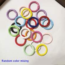 20 件银色金属弹簧环、开口圆环、按扣，适用于珠宝 DIY 配件