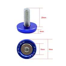 10 件 M6 JDM 汽车阻滞器套装 - 绝缘垫板和牌照螺栓 - 发动机护环螺丝，用于更换和保护