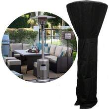 210D Black Waterproof Oxford Umbrella/Fan-Shaped Heater Cover, Suitable For Outdoor Garden Patio Air Source Heat Pump, Dustproof And Rainproof Cover