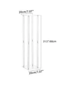 Acrylic Flower Vase, Transparent Floral Display Stand, Geometric Vase, Elegant Display Rack For Birthday Party, Wedding, Dining Table Decor