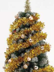 1 لفة من شرائط ألوان عيد الميلاد إكليل صناعي عيد الميلاد عصا ذهبية ديكور حفلة الزفاف، ديكور عيد الميلاد ديكور شجرة عيد الميلاد عصا ذهبية، ديكور منزل عيد الميلاد ديكورات عيد الميلاد ديكور غرفة الشتاء هدايا عيد الميلاد ديكورات المنزل - متعدد الألوان - مشاهدة 5