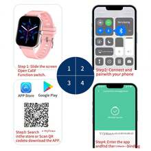 Smart Watch/Custom Wallpaper Music Control/Social APP Message Reminder/Incoming Call Reminder/SMS Reminder/Heart Rate/Multiple Exercises/Alarm Clock Reminder/Sedentary Reminder/Find Mobile Phone/Music Playback/Stopwatch/Pedometer/Distance/Calorie/Sleep Monitoring /Heart Rate Monitoring/Blood Pressure/Blood Oxygen/Search Device/Language Switch/Raise Your Hand To Brighten The Screen - Black - View 7