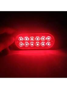 1par Lateral Faro Led Barra Estrobo Escolta Patrulla Auto - Rojo - Ver 1