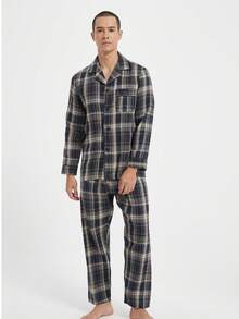 New Fashion Plus Size Men Pajama Set, Autumn/Winter