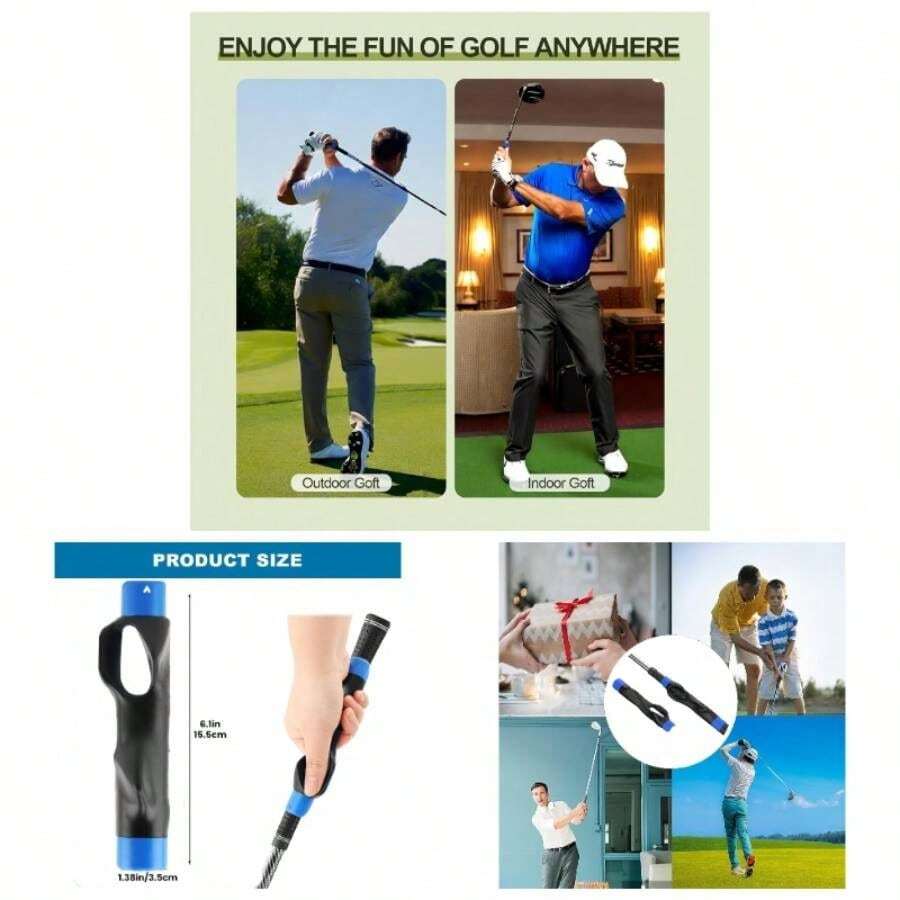 Grip Trainer - Club Grip Training Hand Correct Hand Position Swing Practice Aid Improve Swing Technique, Right Handed, Blue, 1Pack - Blue - View 1