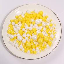 3oz/85g Mixed Pearl Cake Decorations - Suitable For Celebration Events, Weddings, Parties, Christmas Cupcake Decorations, Candy Decorations, Wedding Cake Decorations - Multicolor - View 4