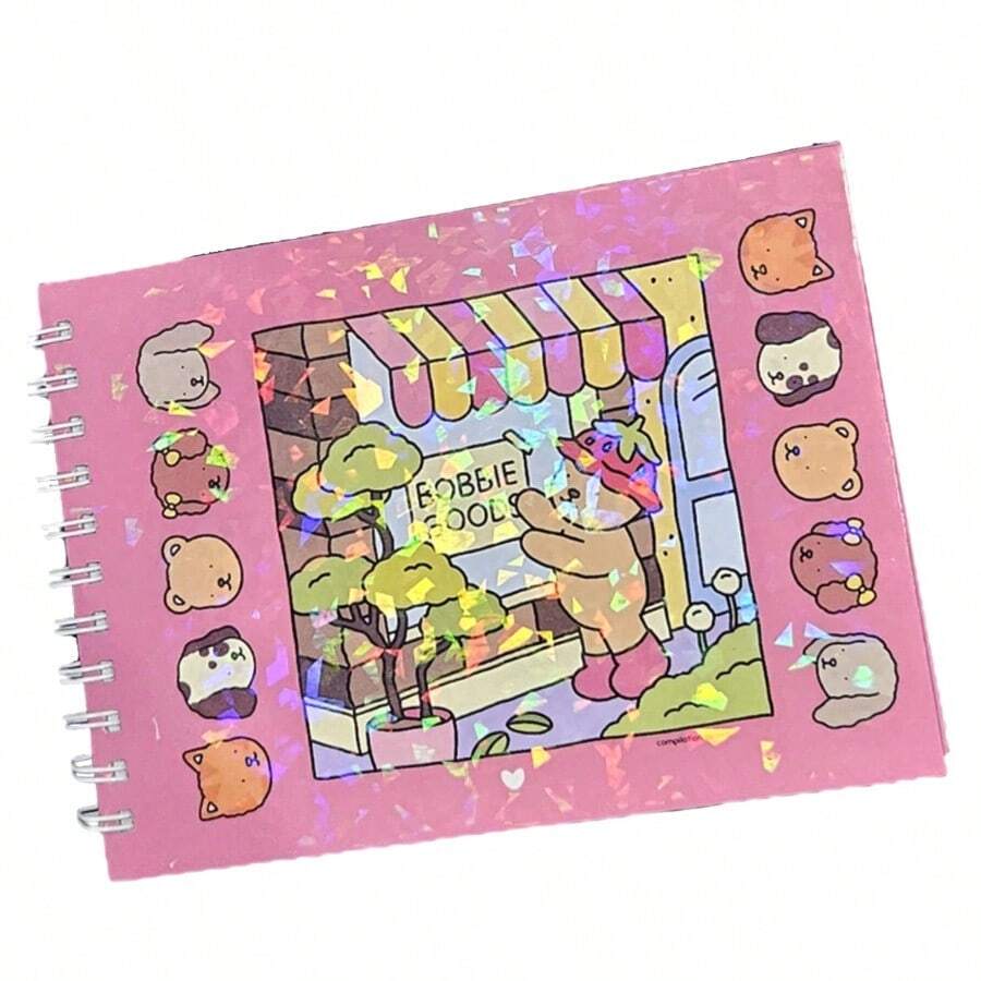 Hardcover Coloring Book 50 Pages Of Drawings On A5 Sheet 180 Grams - Dusty Pink - View 1