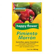 Pack de 6 Semillas de Pimiento Morrón Happy Flower – Germinación Garantizada (500 mg c/u) - Amarillo - Ver 2